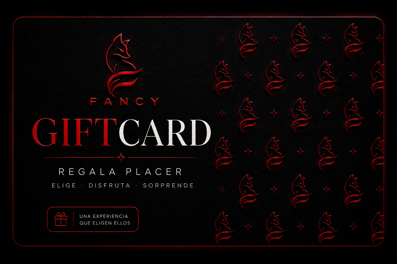 Gift Card Fancy — Regala placer